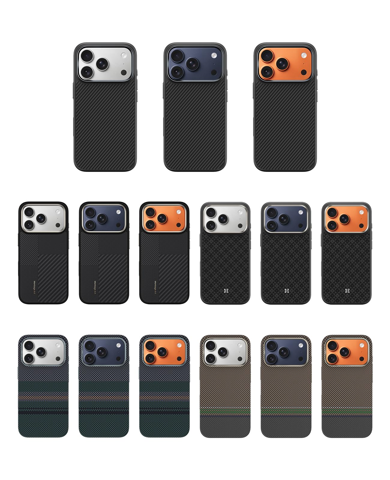 BENKS ArmorPro Prestige Etui na iPhone 17 Pro Max z MagSafe, [Ochrona Obiektywu i Przycisku Aparatu] Odporność na Wstrząsy Etui Ochronne z Włókna Aramidowego Kevlar i TPU, Przyjemny w Dotyku Splot
