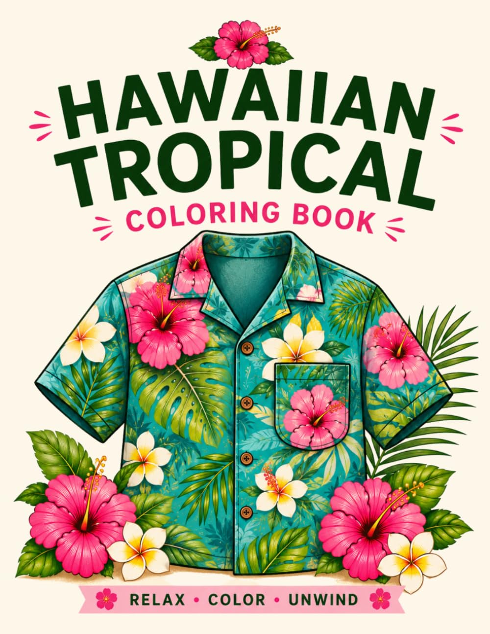 Hawaiian Tropical Coloring Book