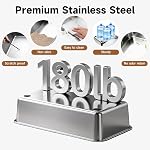 Stainless Steel XL Cat Litter Box for Cats, High-Sided Design Prevents Urine Leakage, Non-Stick, Easy to Clean, Includes Scoop, Gray