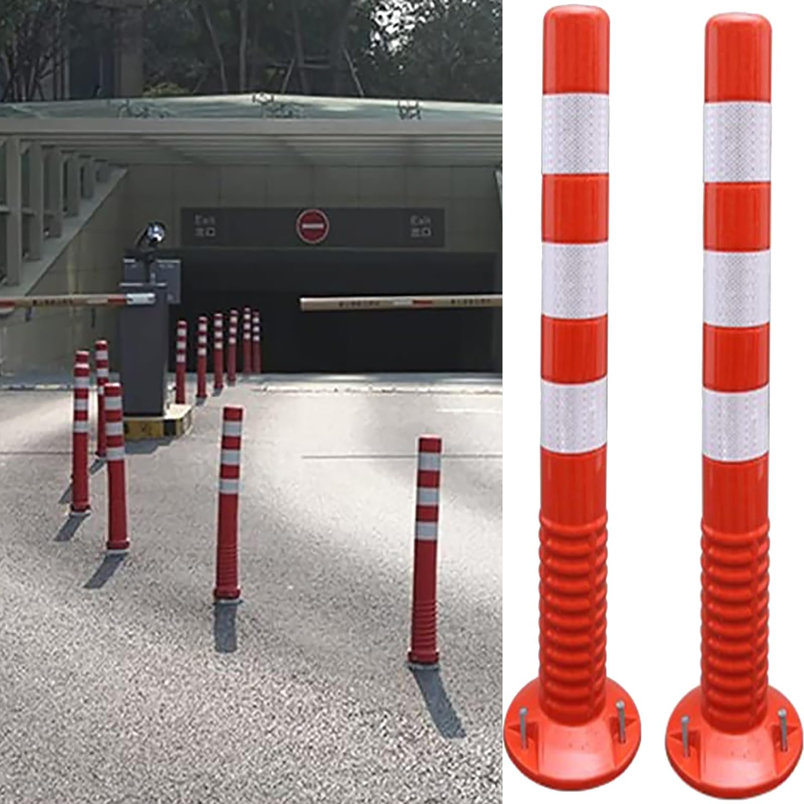 Coni Di Sicurezza Acciaio Paletti Delimitatori Di Traffico, Paletto - 11
