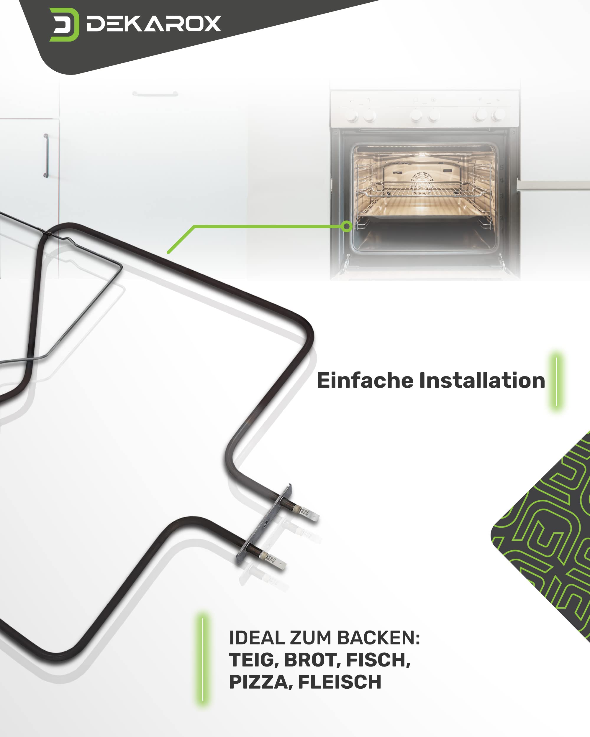 Unterhitze Heizelement 230V 1150W für Bauknecht Whirlpool Ignis 481010375734 IRCA 7005R616 für Backofen Herd