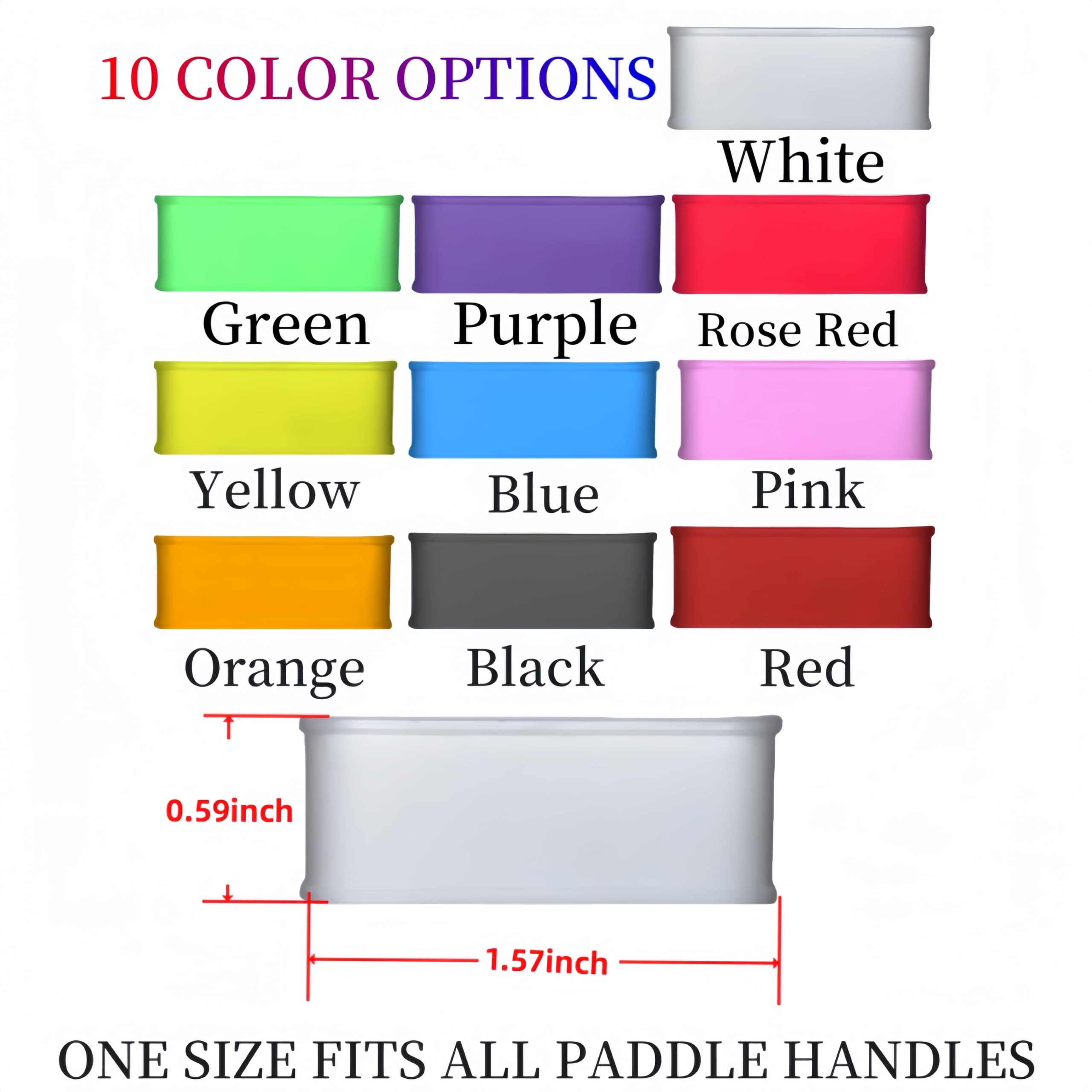 Lot de 2 bandes personnalisées en silicone pour poignées de raquette, tennis et plus encore, cadeaux personnalisés pour les amateurs de pickleball