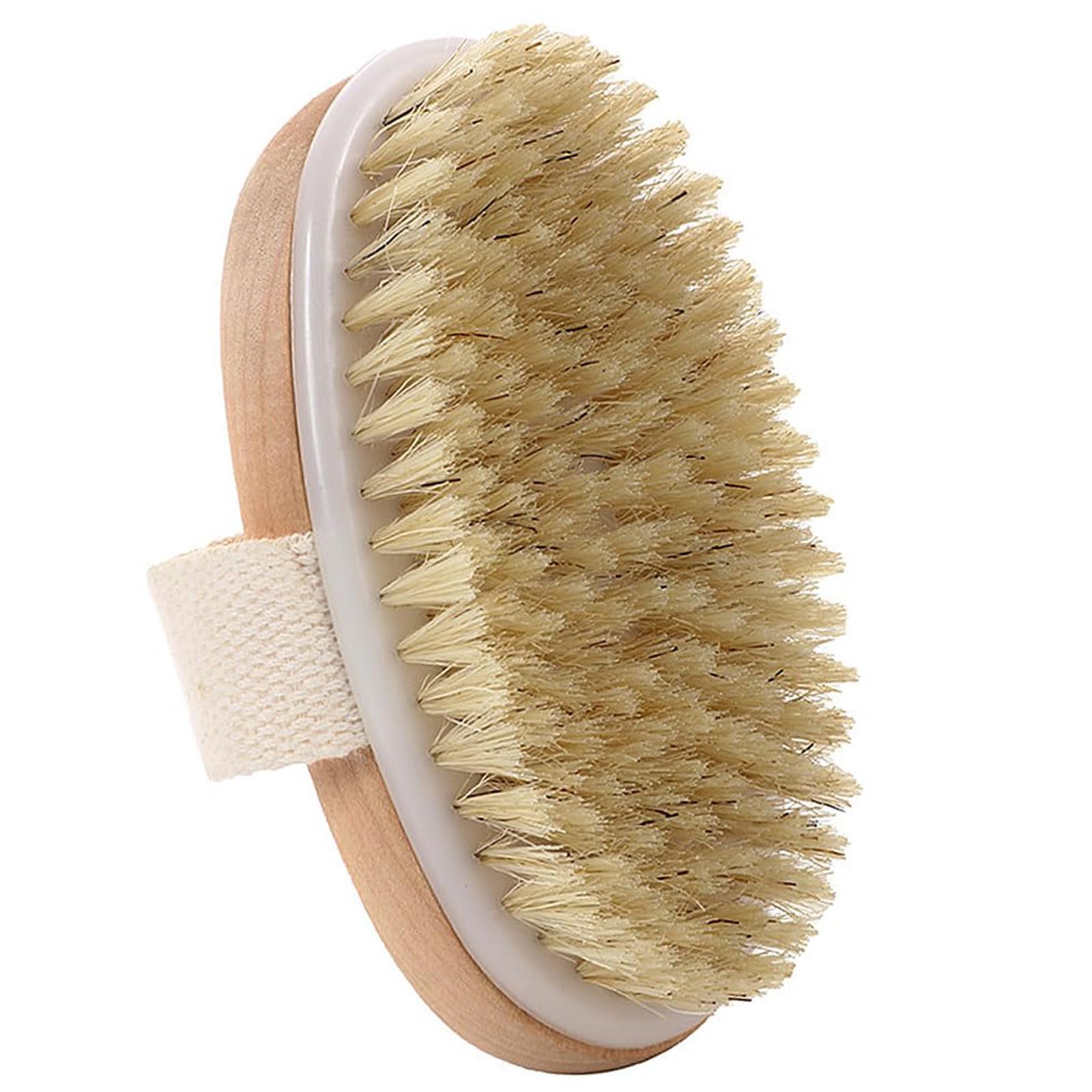 Bamboo Bristle Hand Brush, Gentle for Grooming Suitable for Personal Care Handmade, Made From Natural And Sustainable Bamboo, Brown