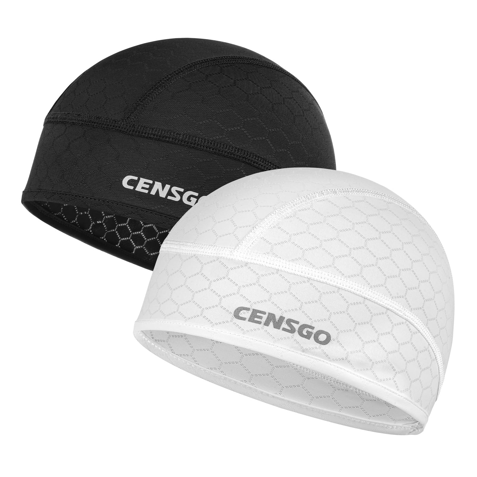 CENSGO Skull Cap Helmet Liner for Men Women, Cycling Cap Sweat Wicking Liner, Cooling Head Cover for Running