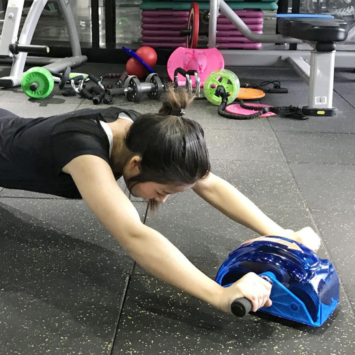 Bauchroller ab Roller mit Vier Rädern für Bauchmuskeltraining