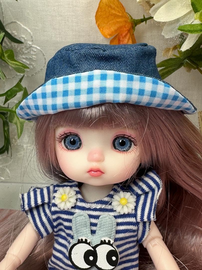Amazon.co.jp: 青い目の美少女人形 16cm bjd 球体関節人形 オビツ 海外