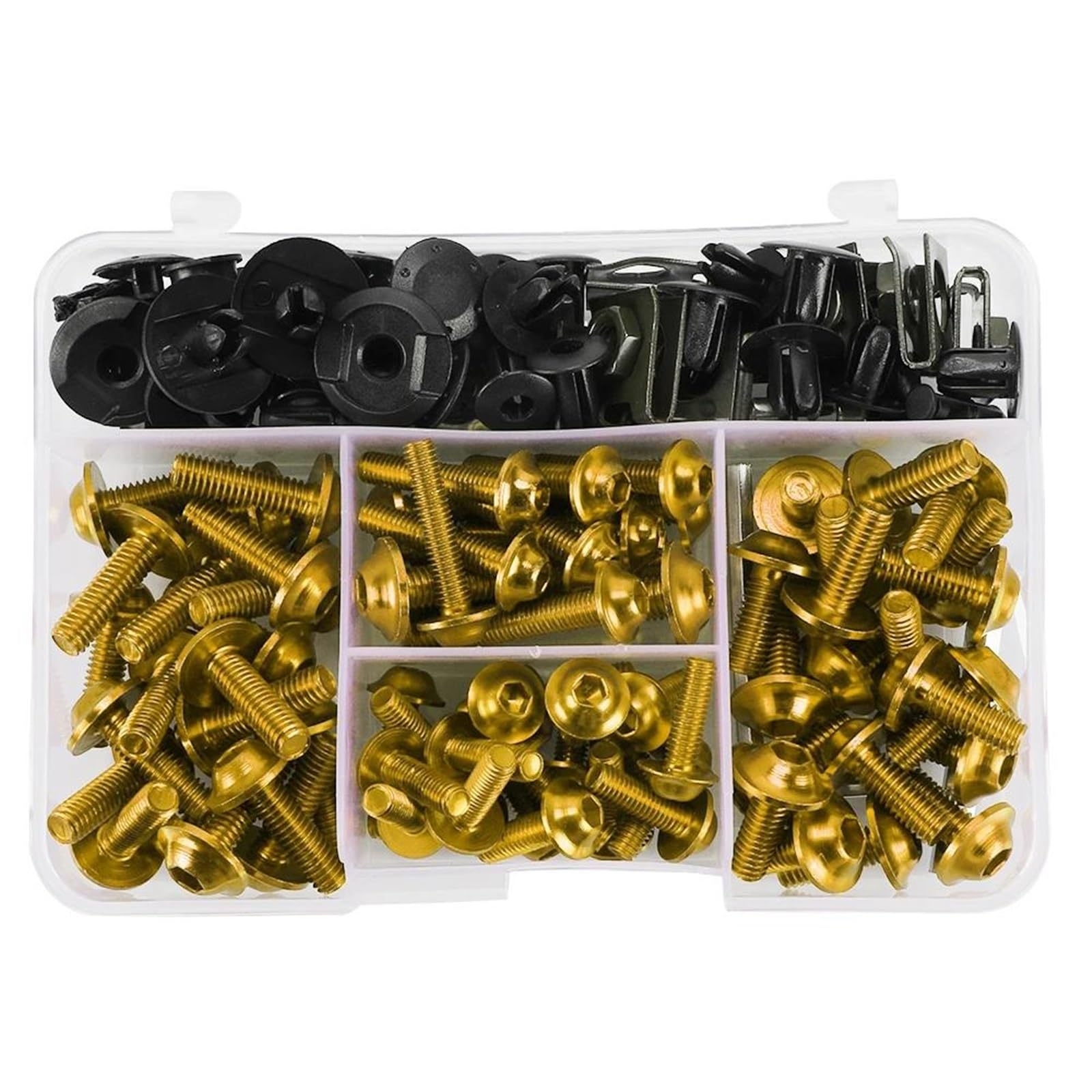 Viti Di Parabrezza Kit di bulloni per carene moto Per Rebel 300 500 CMX300 CMX500 Viti, dadi e clip di fissaggio in alluminio CNC Rondella Dado(Arancia)