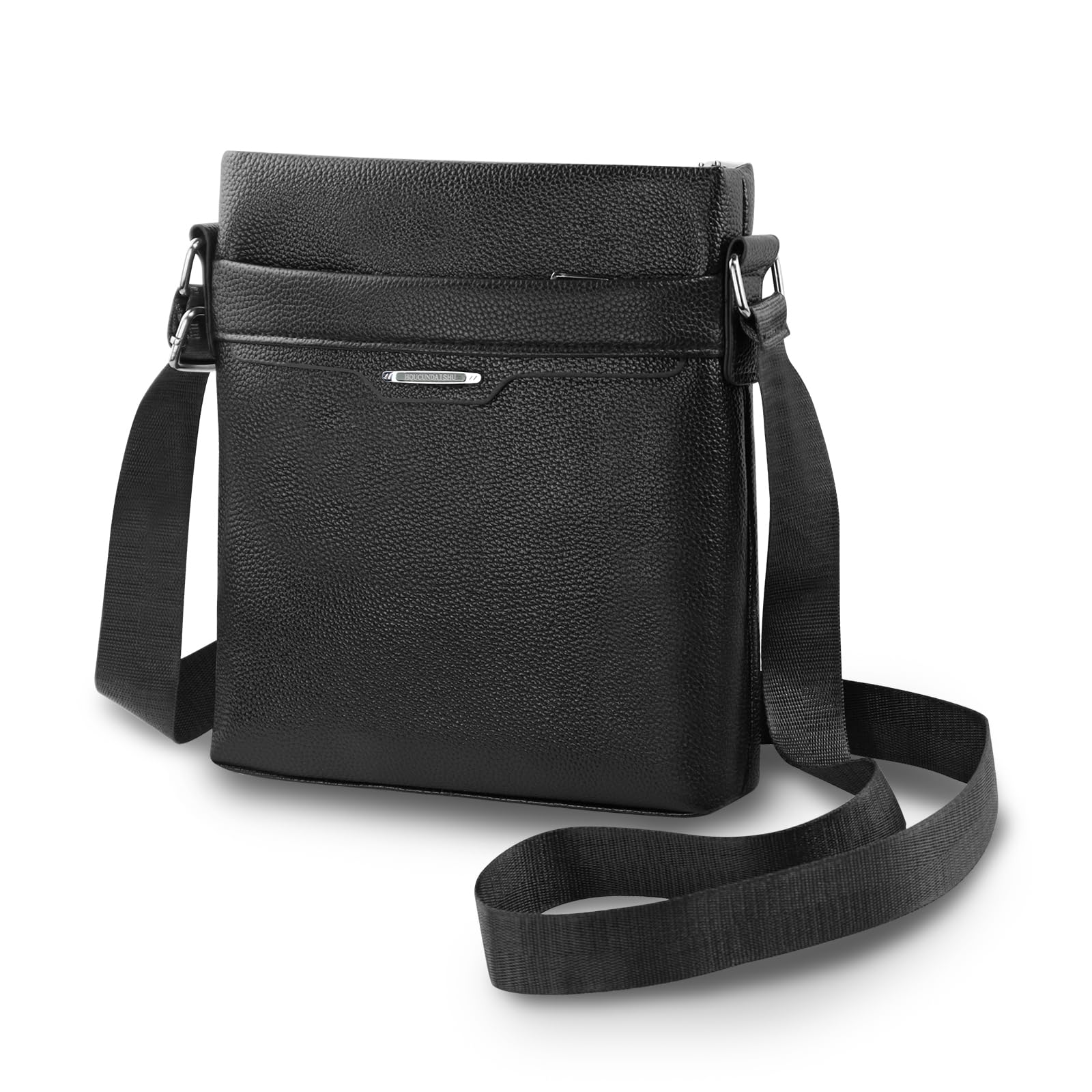 AfitLulu 7-Zoll Umhängetasche Herren Klein 3-Lagen Taschen H