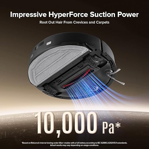 Miniatura 4 de roborock Robot aspirador y trapeador Q10 X5+, autovaciado, limpieza manos libres hasta 7-10 semanas, succión de 10,000 Pa, evitar obstáculos,