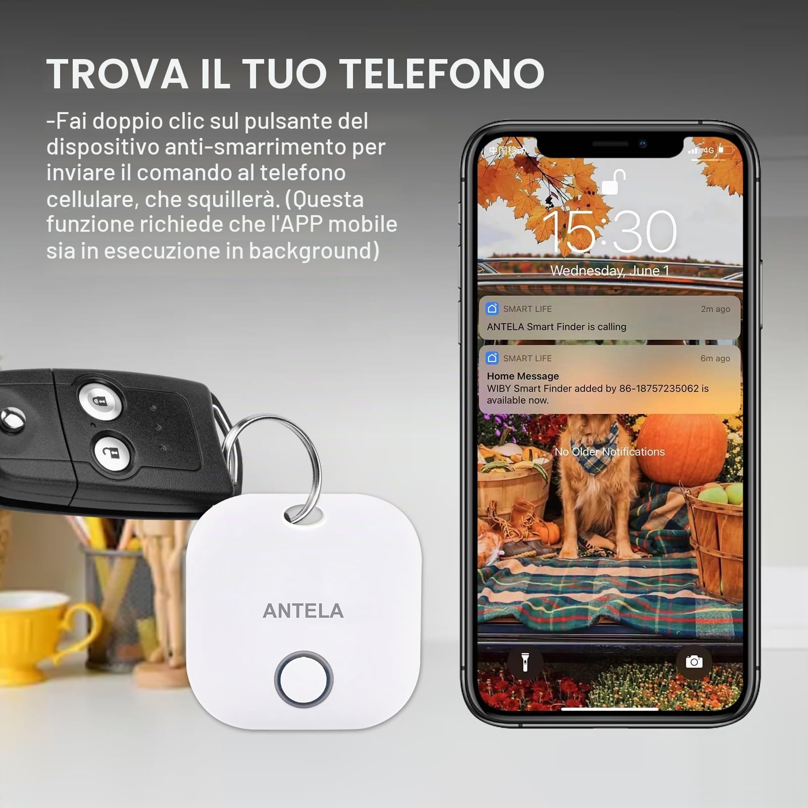 Localizzatore Smart Tag Android - Design Sottile per Google Trova Localizzatore Smart Tag Android - Design Sottile per Google Trova