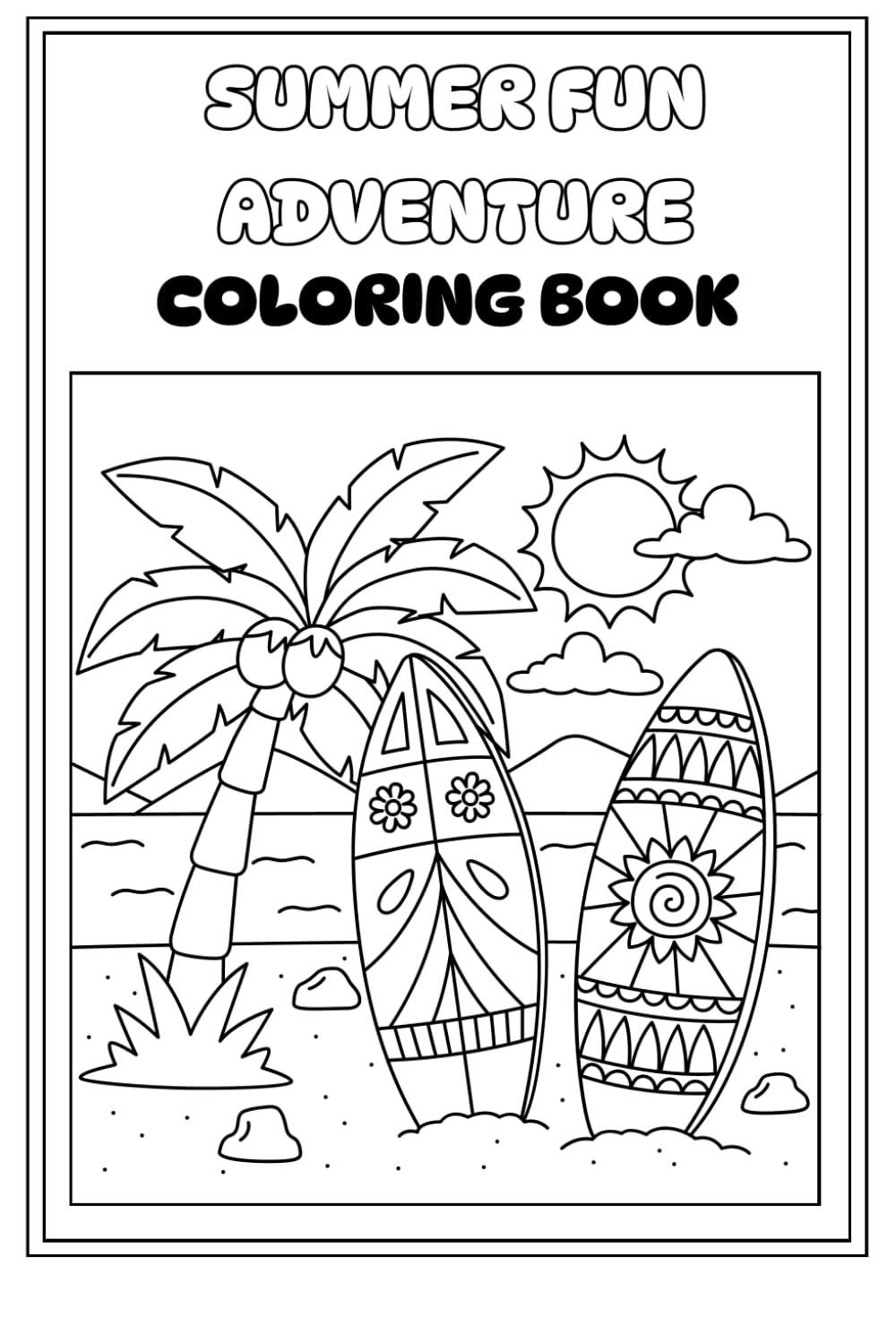 Summer Fun Adventure: Coloring Book
