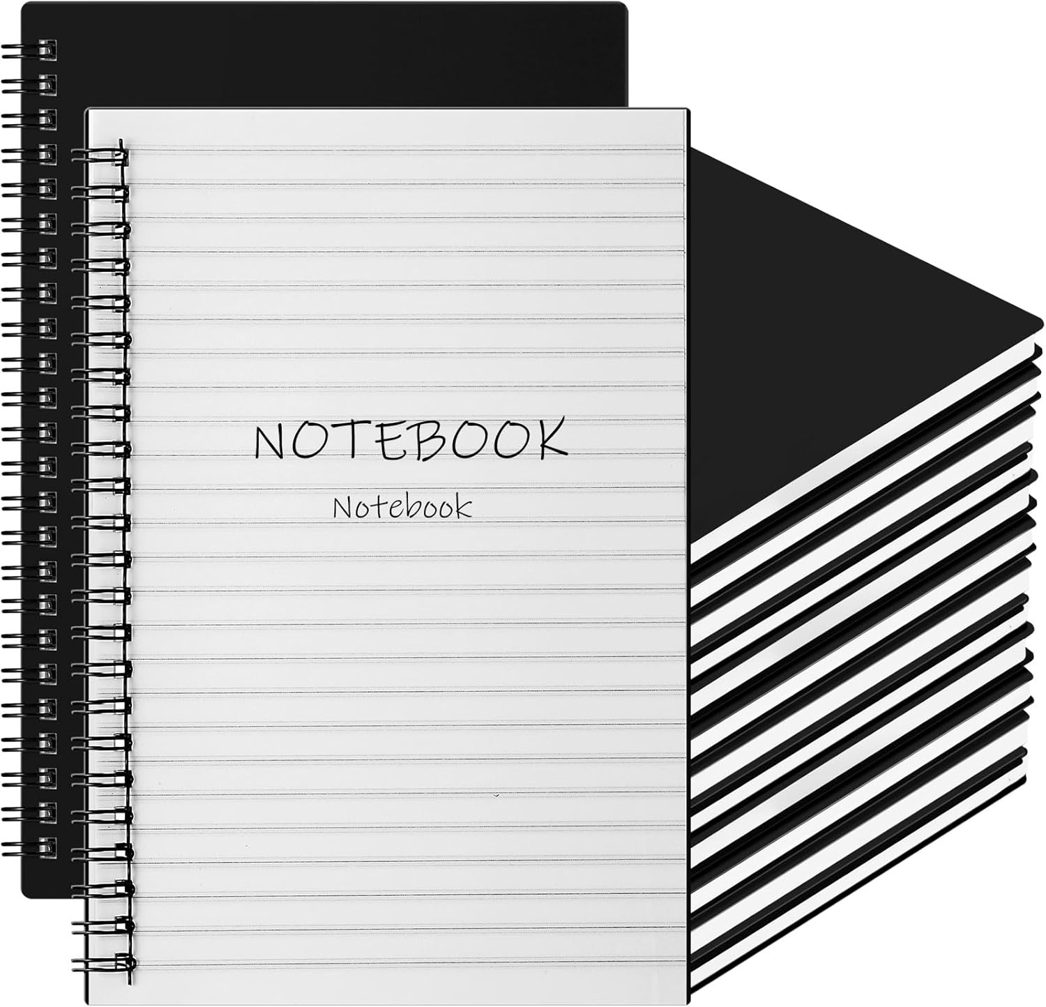 12 Pcs Stone Paper Waterproof Notebook Spiral A5 5.8 x 8.3'' Weatherproof Stone Paper All Weather Notebook Journal Note Taking College Ruled for Aesthetic Office Outdoor