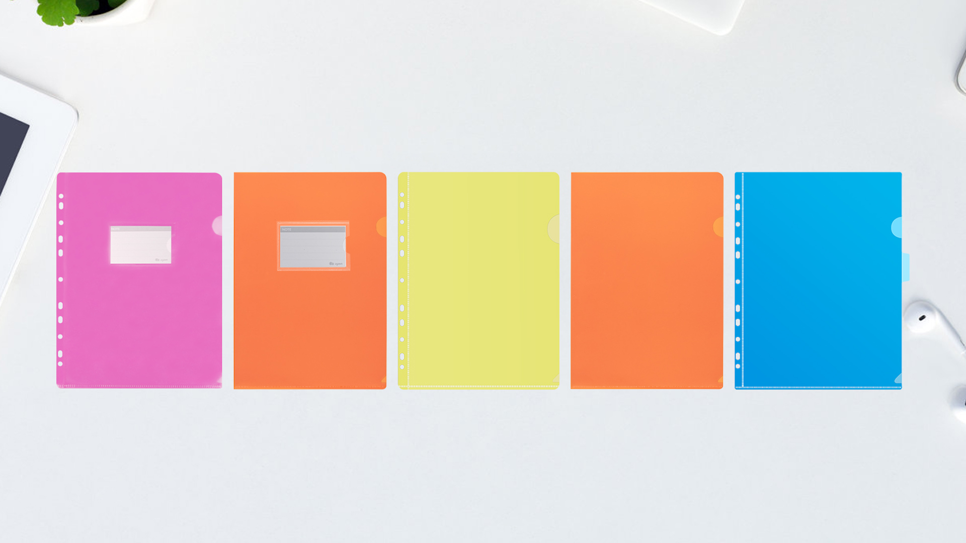 Cartelline Portadocumenti A4 In Plastica - Set 12 Pezzi Multicolore Per Ufficio - Foto 3