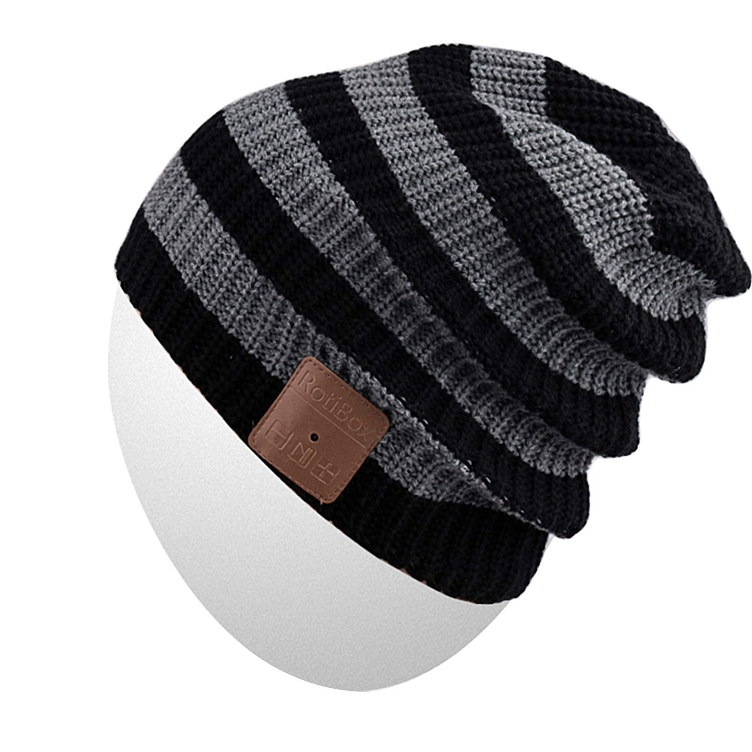 ROTIBOX Bluetooth Beanie Hat Wireless Headphone for Outdoor Sports Xmas Gifts Stocking Stuffers
