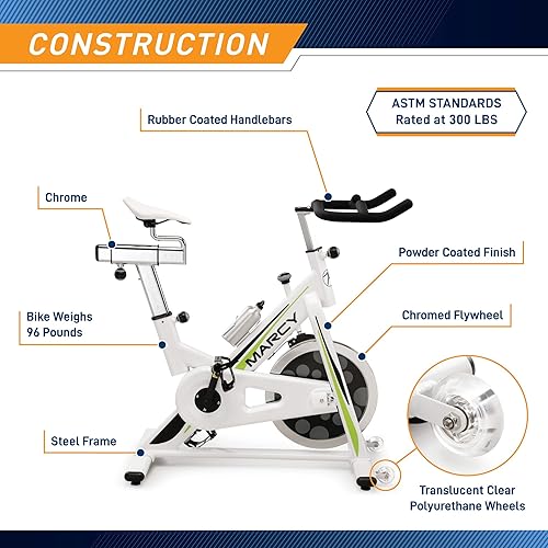 Miniatura 2 de Marcy Club Revolution - Entrenador de bicicleta para ejercicio cardiovascular, varios colores disponibles