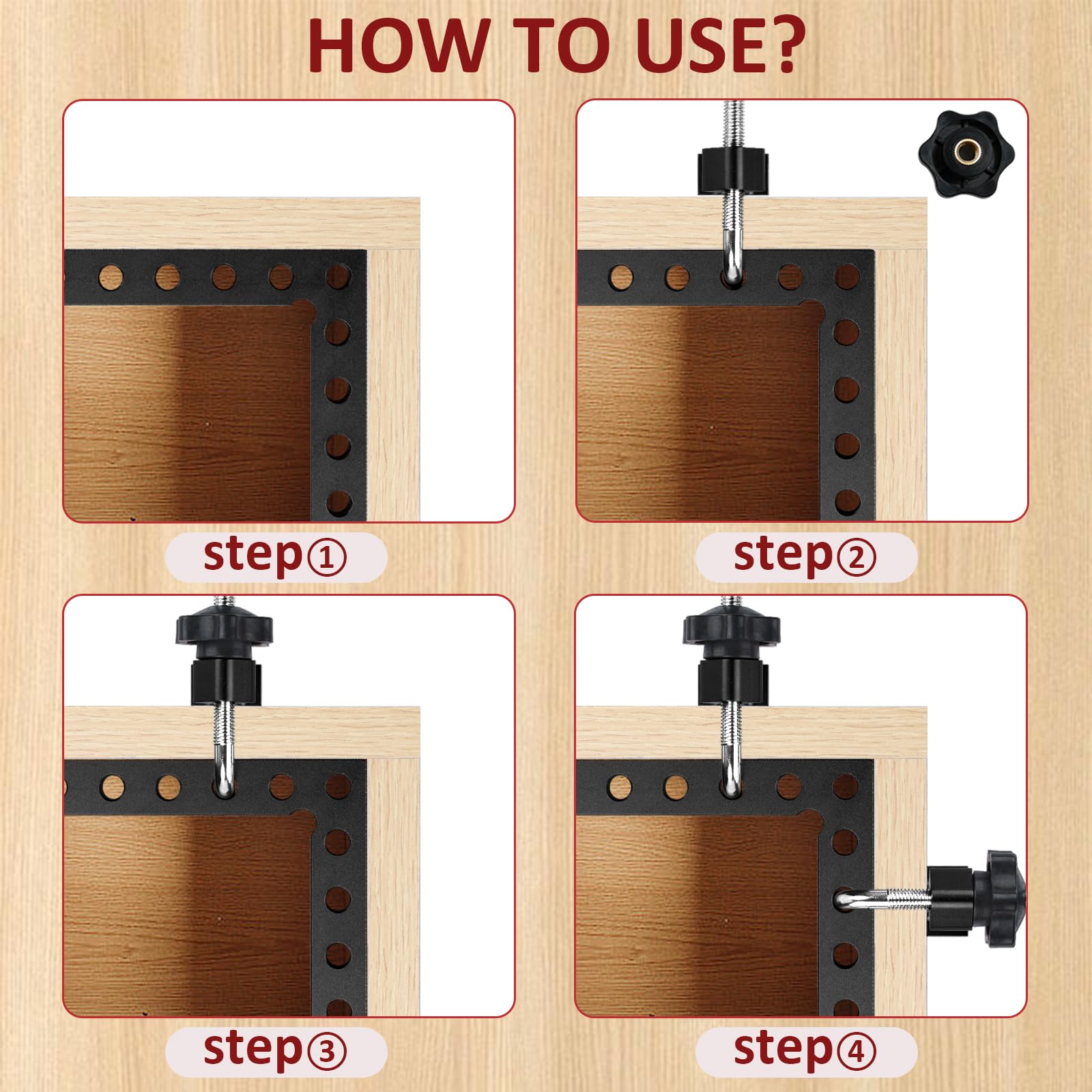 LYFJXX 2 Packs 90 Degree Right Angle Positioning Square Clamp - Image 4