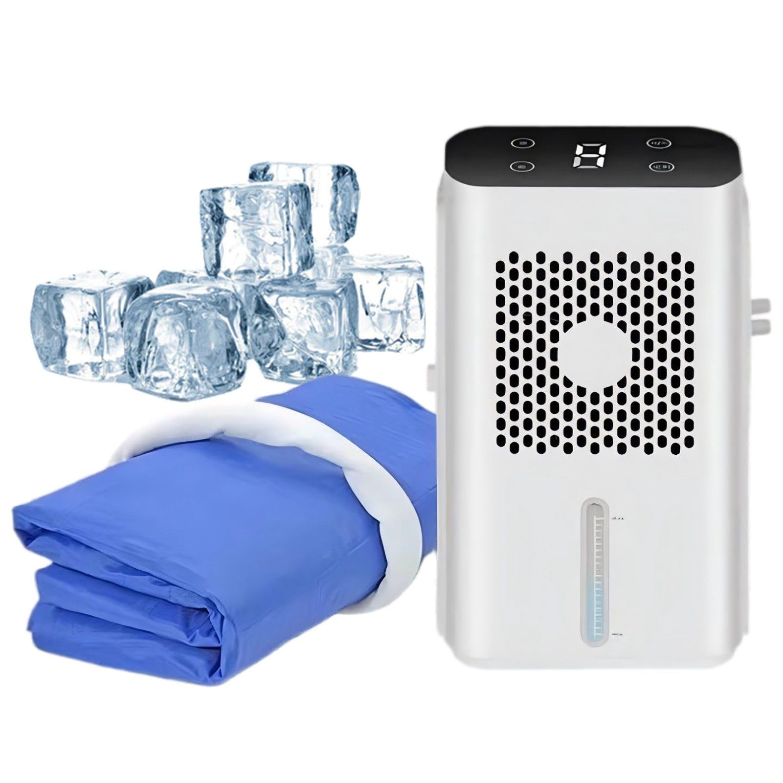 ExoticaBlend Bed Cooling System, Water Cooling Mattress Pad, Water Bed Cooler with LCD Panel, Low Noise Bed Chiller for Hot Sleepers Night Sweats Double-bed