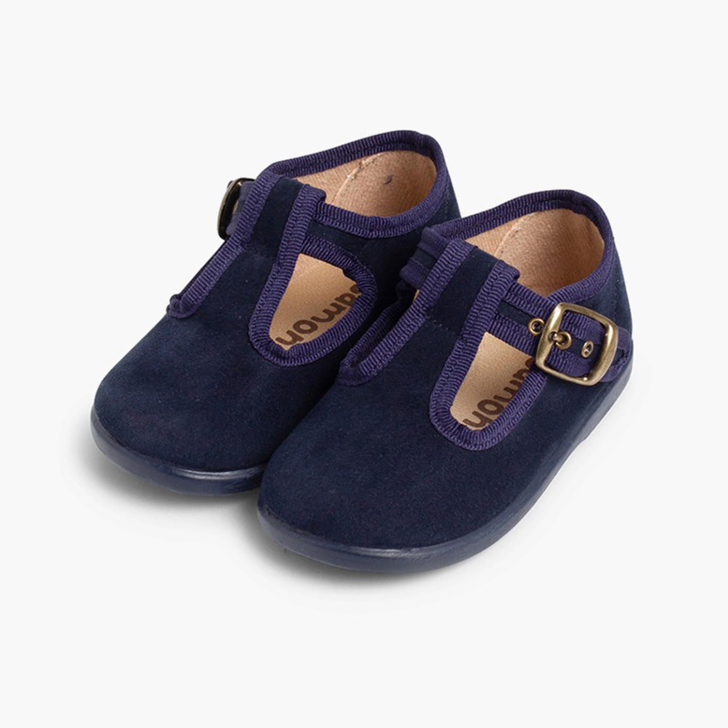 Pisamonas Scarpe Occhio di Bue Bambino Effetto Scamosciato