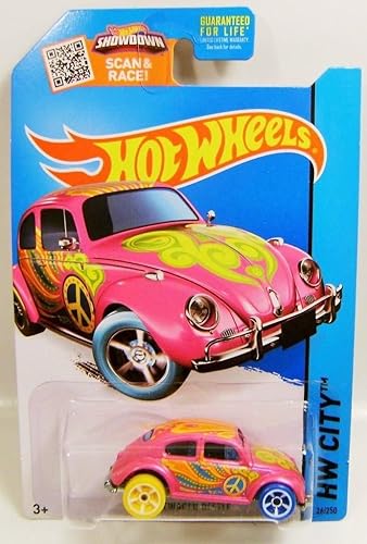 Hot Wheels 2015HW City Volkswagen Beetle 26250, Rosa (Treasure Hunt)