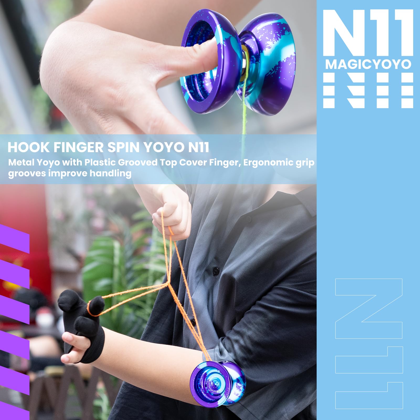 MAGICYOYO Yoyo Responsivo Yoyo N11 De Dupla Finalidade Para
