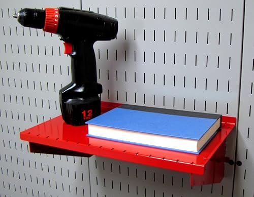 Miniatura 10 de Wall Control Estante de tablero de clavijas de 9 pulgadas de profundidad para tablero de clavijas de control de pared y tablero de herramientas