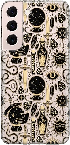 Miniatura 46 de Funda para teléfono compatible con Samsung Galaxy S25 S24 S23 Ultra S22 Plus S21 FE S20 Note 20 Witchcraft Dreamcatcher Tarot tarjetas, parachoques