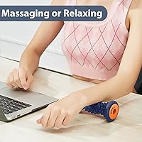 Vista 6 de BESKAR Foot Massage Roller for Plantar Fasciitis Relief, Portable Reflexology Tool Pressure Point Massage Rollers, Deep Tissue Massages for Azul