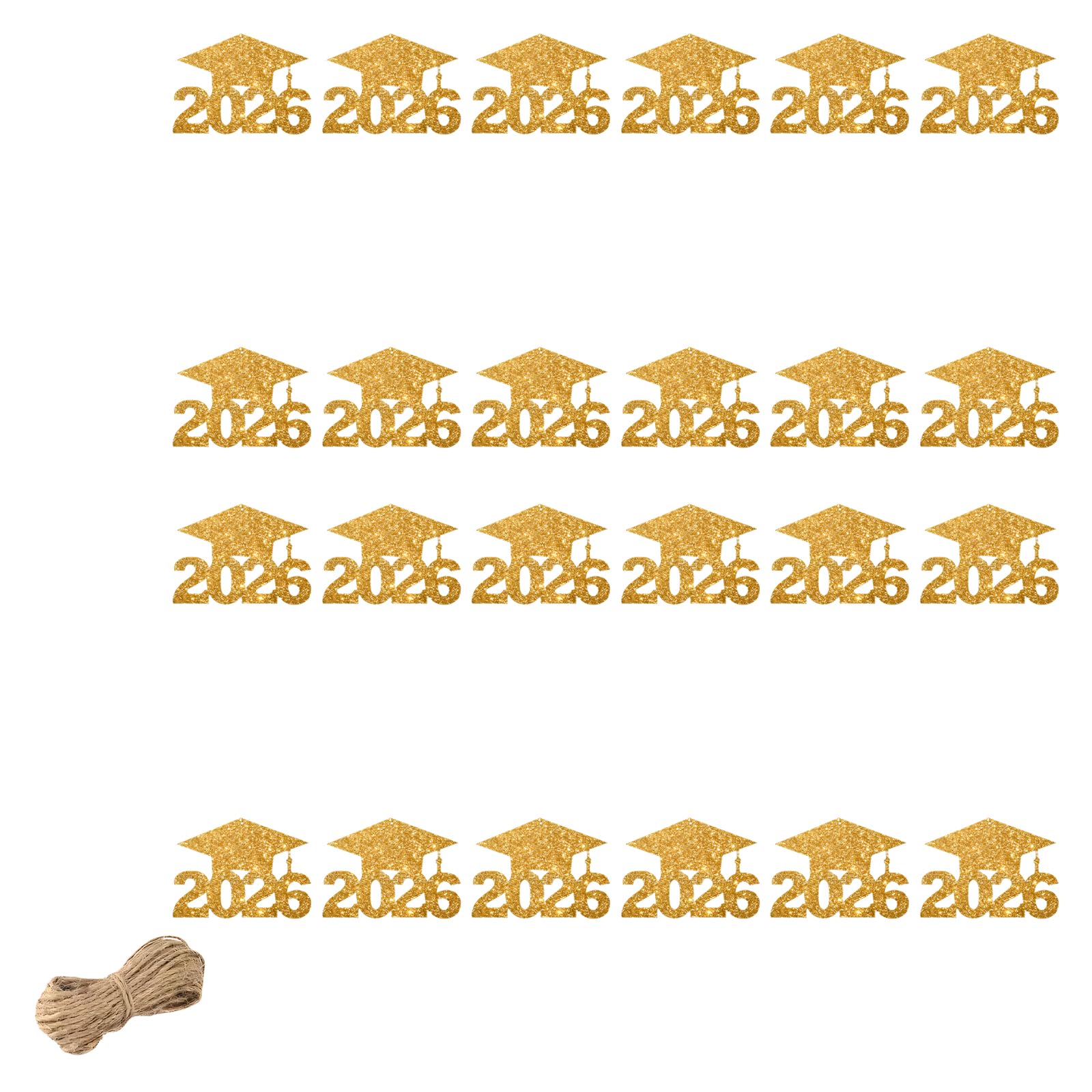 alloneslife Of 24/36 Piece Themed Graduation Ceremony Party Table Decorations Paper Hanging Vase Decorative Cards Commencement Supplies