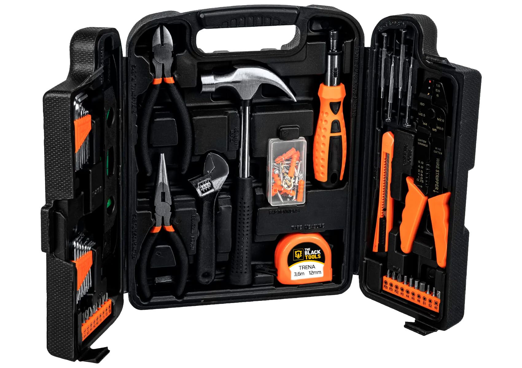 Kit Jogo De Ferramentas 129 Peças Completo Chaves Alicates Maleta