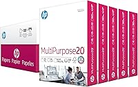 Vista 1 de HP 115100 Papel multiusos, 96 brillante, 20 libras, carta, blanco, 2500 hojas/cartón