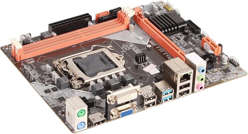 Tbest LGA 1155 B75 Alaplap M.2 USB3.0 SATA3 DDR3 Asztali Számítógéphez