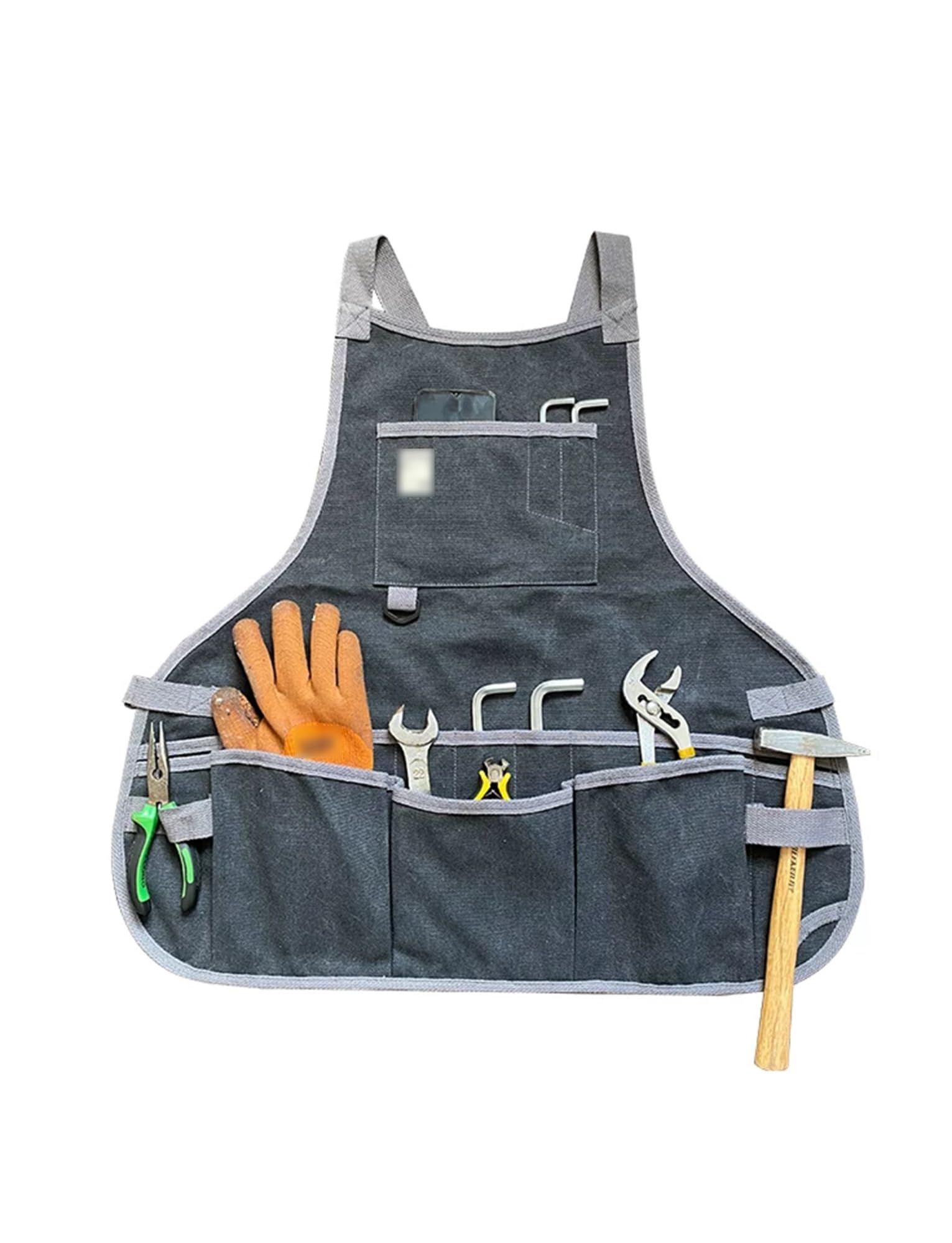 Générique Tablier de bricolage réglable avec doubles poches pour atelier