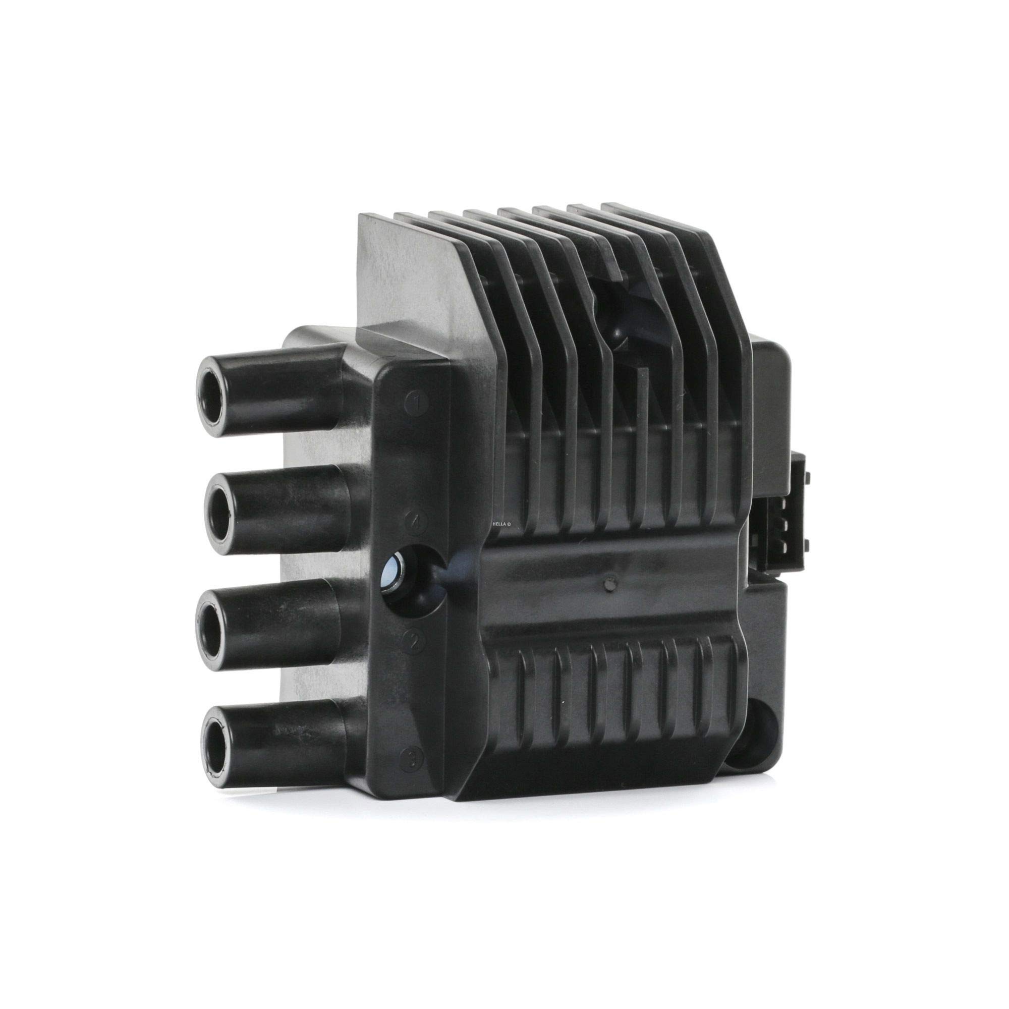 Hella Ateşleme Bobini - 12V - 4-Kutuplu - Blok Ateşleme Kapsülü - Vidalanmış Ignition Coil - Opel Astra G (1999-2000), Astra F (1998-2002), Vectra (1993-1995) ile uyumlu
