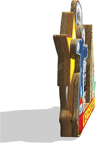 Miniatura 2 de UK Leicester Inglaterra - Imán de madera para nevera 3D, monumentos coleccionables de viaje, hecho a mano, 2