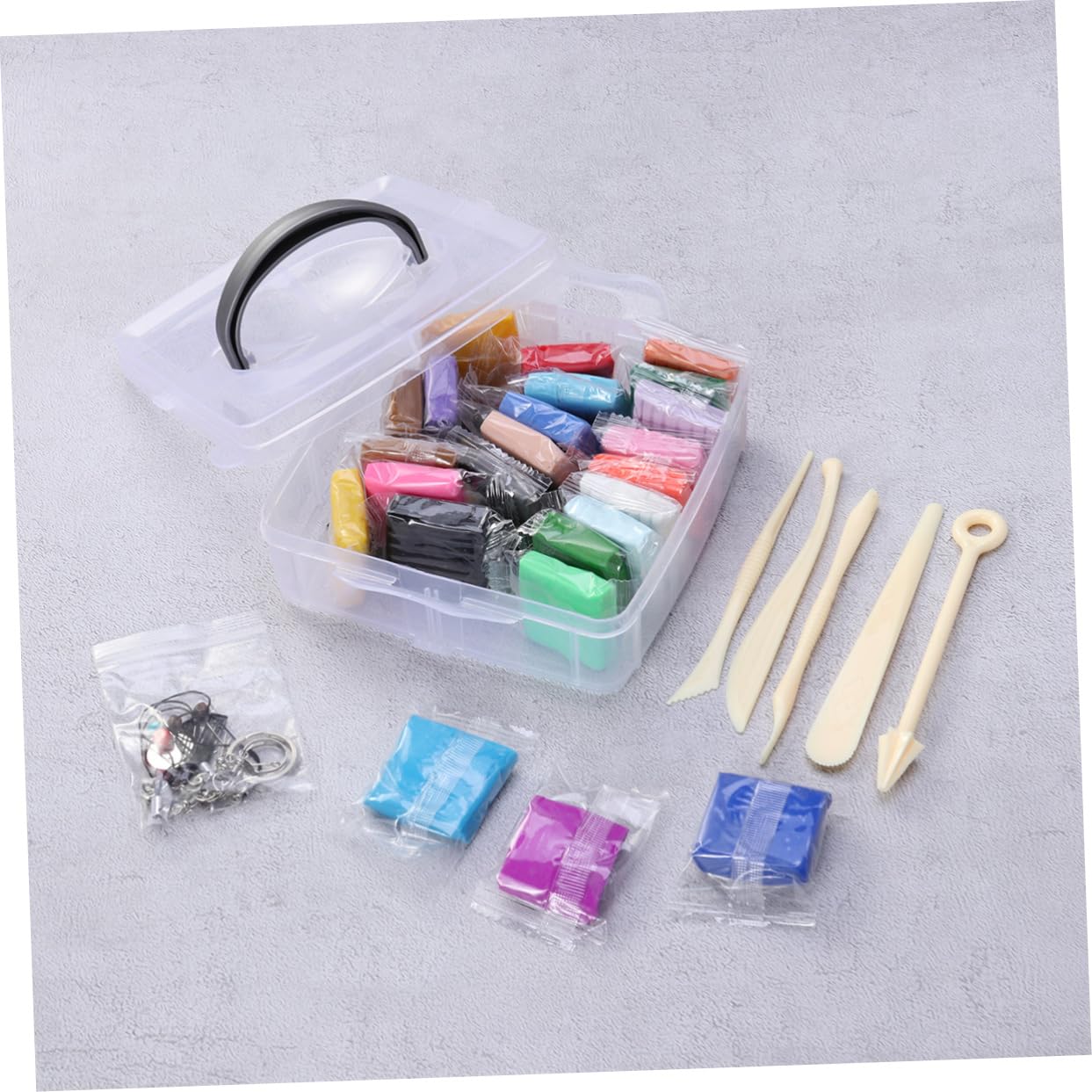 Artibetter Kit de Arcilla Polimérica 24 Colores para Niños y No Pegajosa Incluye Herramientas Creativo y Educativo para Manualidades y Juguetes
