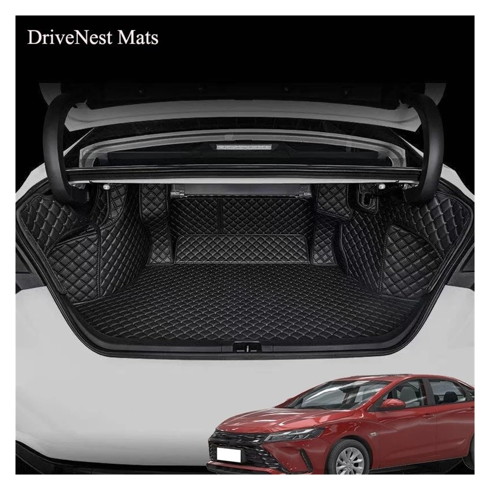 Kofferraumwanne Für Chery Jaecoo J7 2024 2025 2026 Custom Car Stamm Matte Zubehör Cargo-Liner Leder Wasserdicht Anti-Schmutzig Innen Schutzfrachtmatte(6)