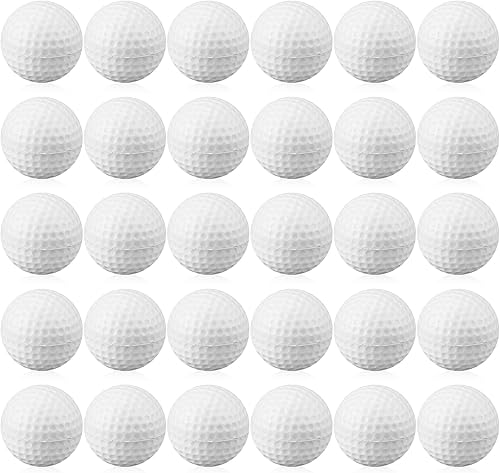 30 bolas de espuma para práctica de golf, bolas de espuma suave para práctica de golf, sensación realista y entrenamiento deportivo de vuelo