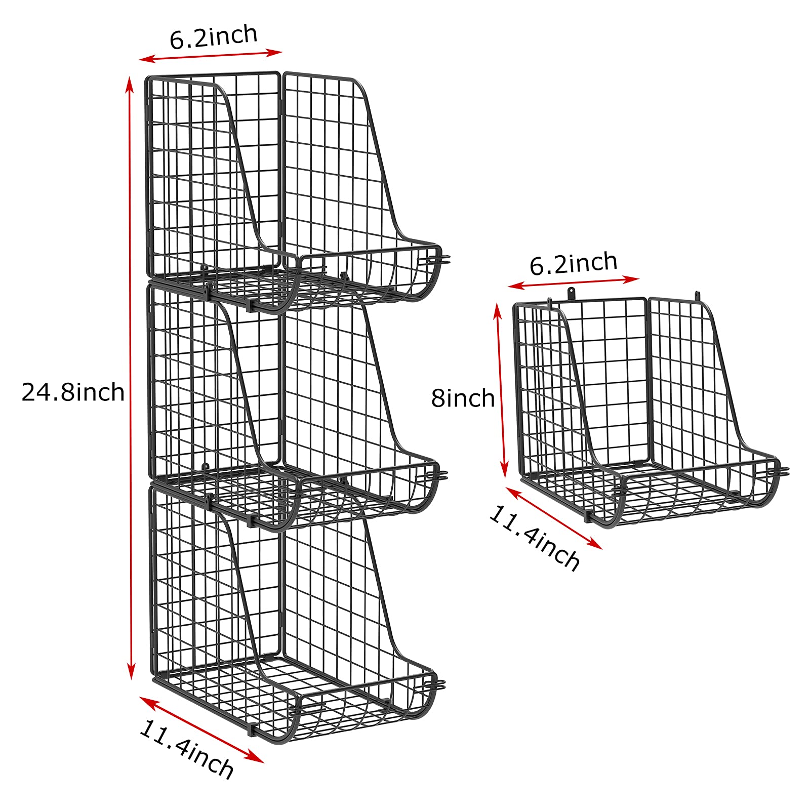 Xcosrack Standing Stackable Can Dispenser Storage Organizer Bins3