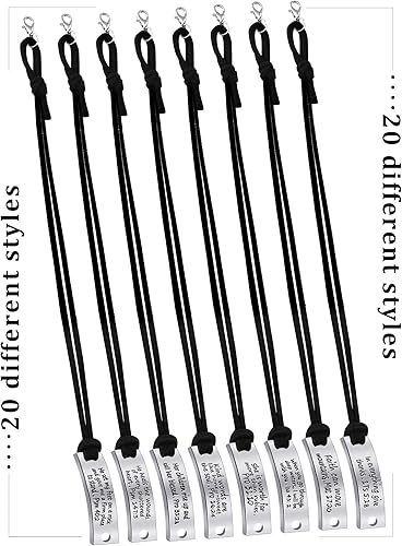 Miniatura 3 de SATINIOR 20 pulseras de mensaje inspirador para mujer, pulseras de cuero con citas motivacionales a granel, brazalete ajustable para regalos