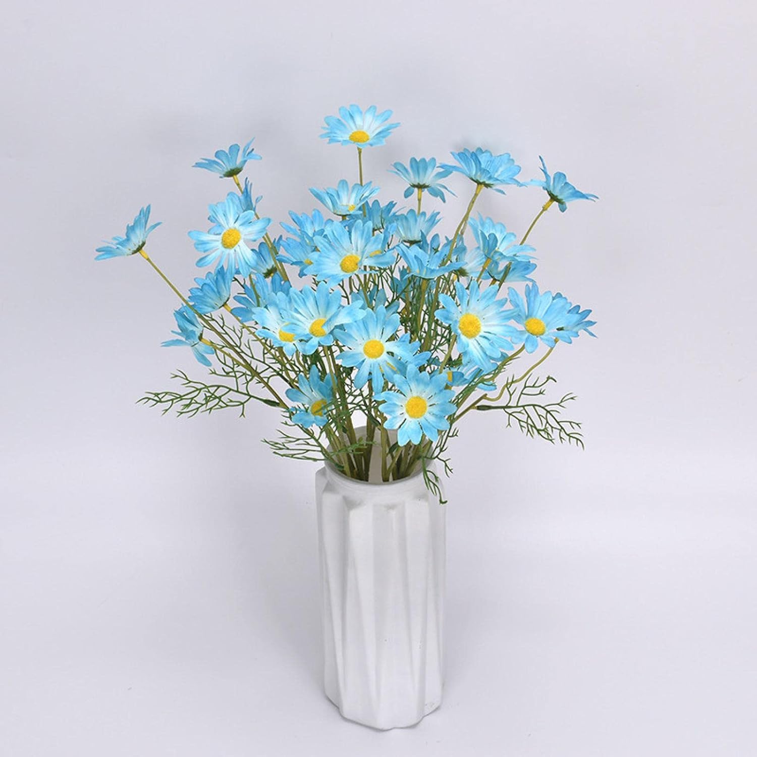 YATUOPNG Artificial Plant In Pot-Simulation Of Daisy Home Wedding Photography Props Decoration Flowers Lightpurple(Blue)