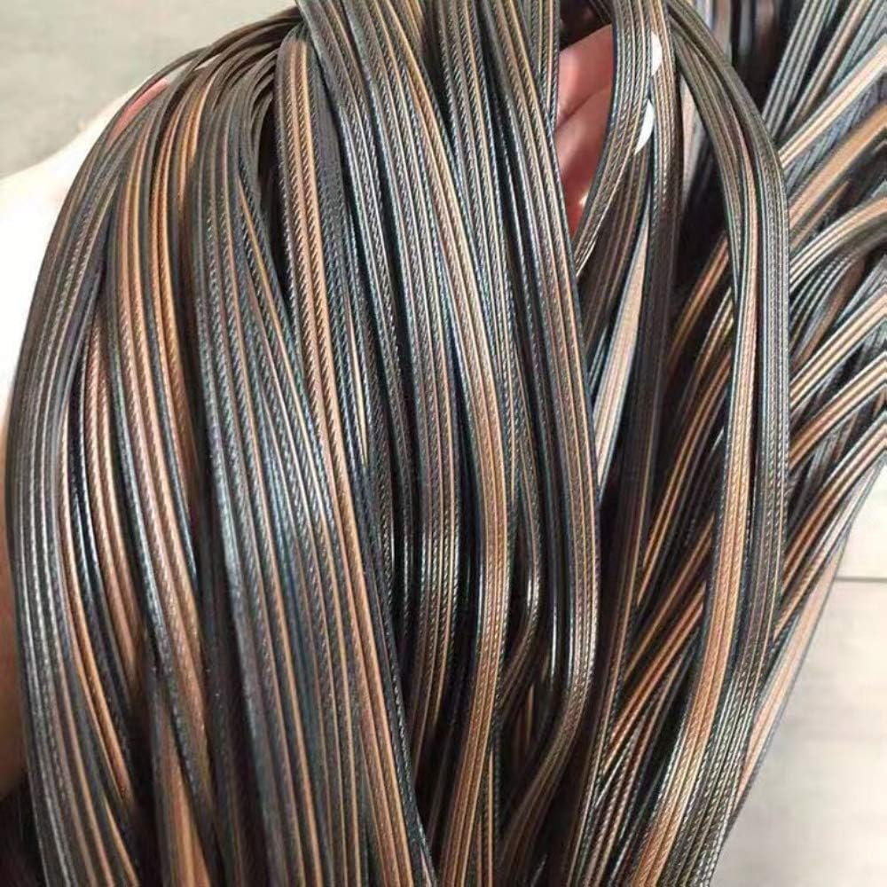 CTK Brown Flat Synthetic Rattan Repair Materials, Plastic Rattan Wicker Repair Tools, Wicker Garden Furniture Repair, Used for Weaving and Repairing Chairs, Tables, Storage Baskets (Brown)
