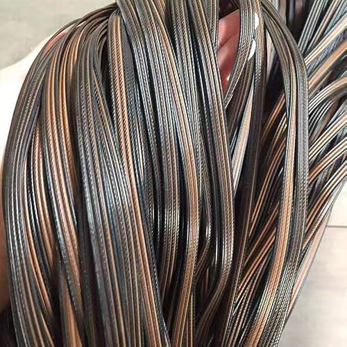 Miniatura 4 de CTK Materiales de reparación de ratán sintético plano marrón, herramientas de reparación de mimbre de ratán de plástico, reparación de muebles de