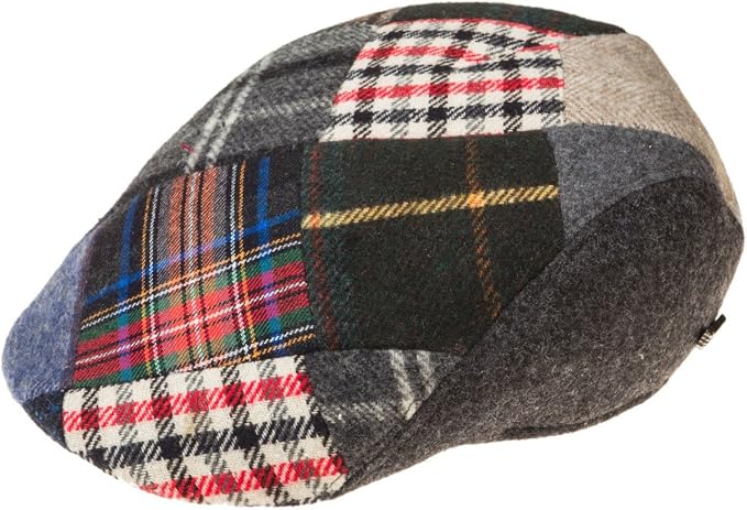 Ledatomica Cappello Uomo Coppola Patchwork-Blue-54 : Amazon.it:  Abbigliamento