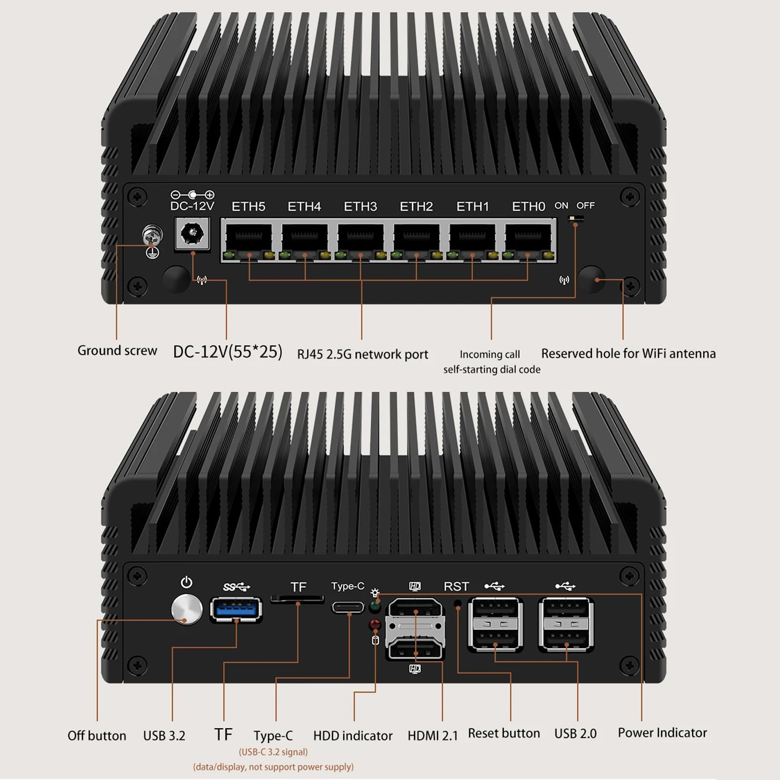 Amazon.com: Dozlzyp 6 LAN i226 2.5G Firewall Micro Appliance