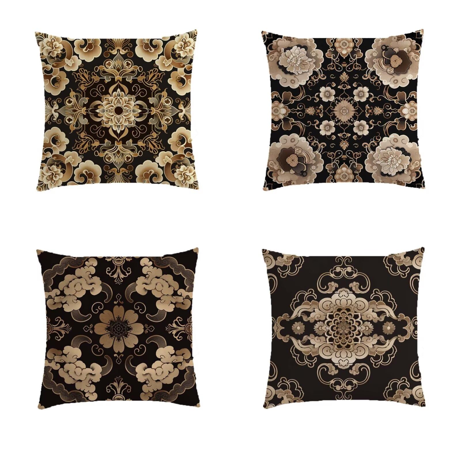 Housse coussin 45x45cm boheme de qualite pour decoration exterieure