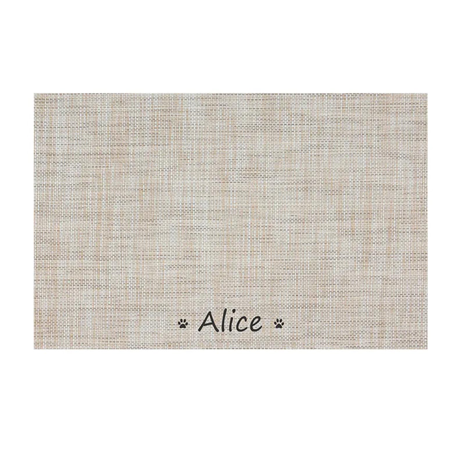 Tappetino Di Alimentazione Personalizzato Per Ciotole Di Animali Domestici, Impermeabile Per Cani E Gatti, 30 X 45 Cm, Colore: Grigio Bianco - 3