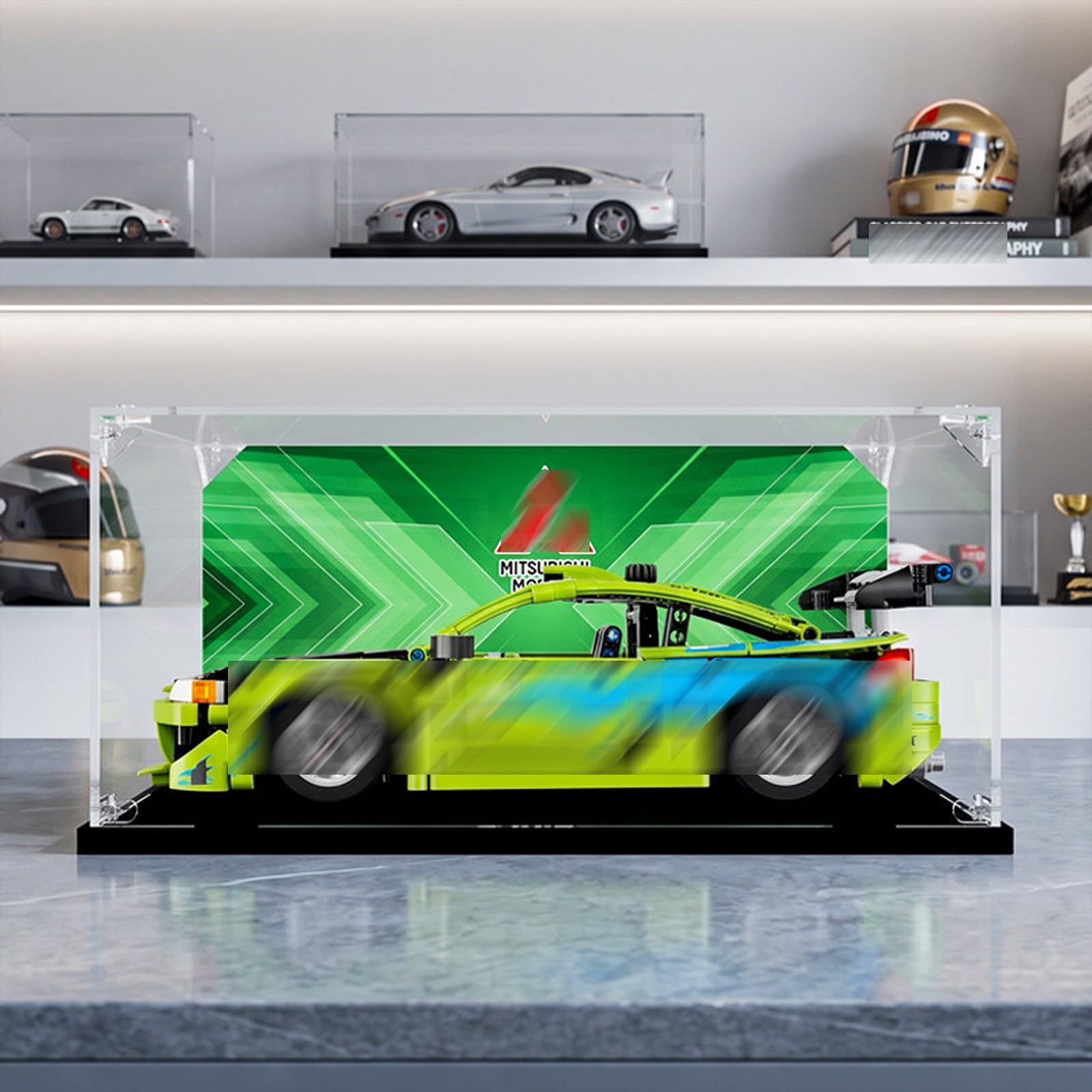 Wysokiej jakości gablota do lego 42229 Mitsu *bishi samochód wyścigowy