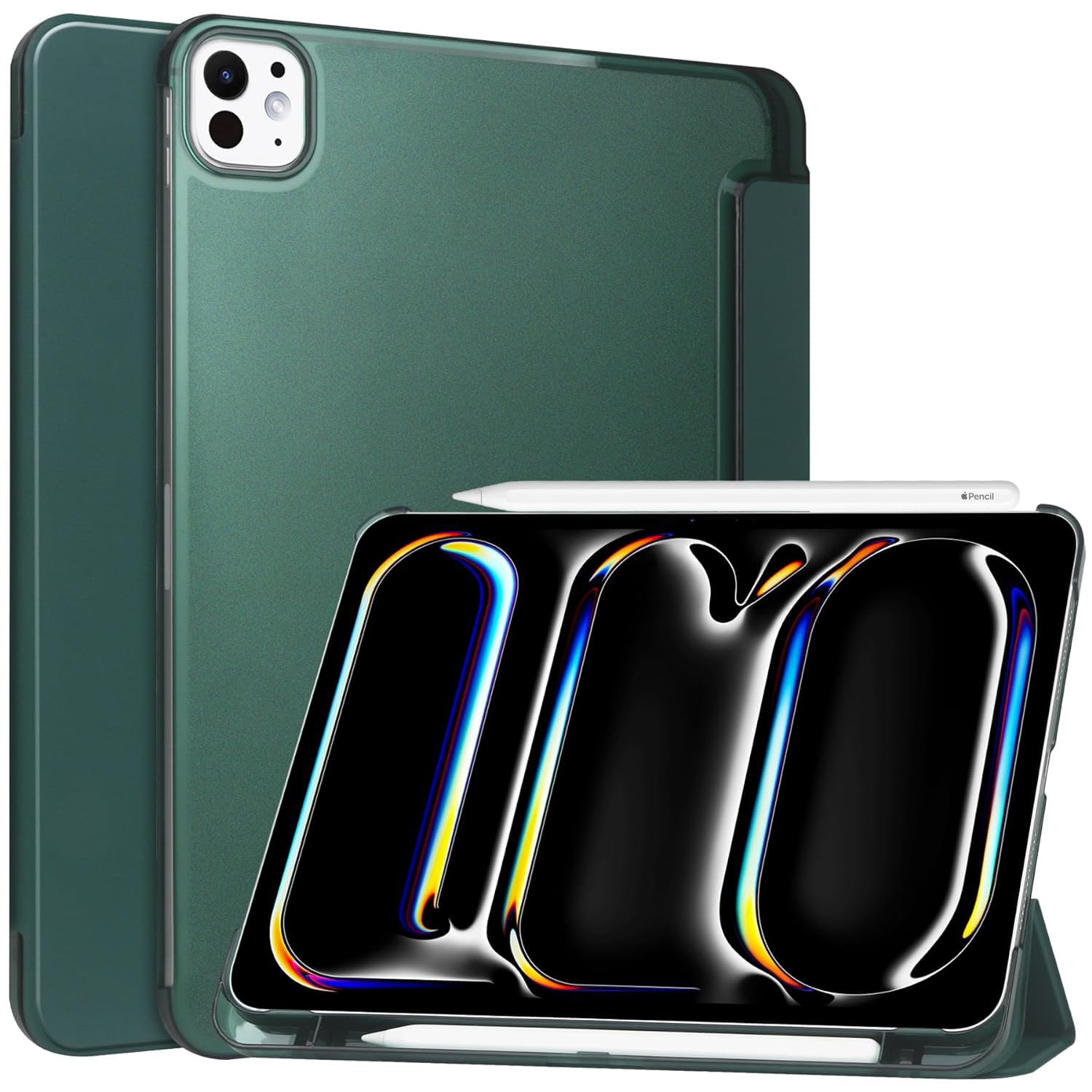 ProElite Case Cover for Apple iPad Pro 11 M4 2024 Cover, Smart Translucent & Hard Back Case for Apple iPad Pro 11 inch M4 2024 with Pencil Holder [Support Auto Sleep/Wake ], Dark Green (B0D53TPC44) Amazon Price History, Amazon Price Tracker