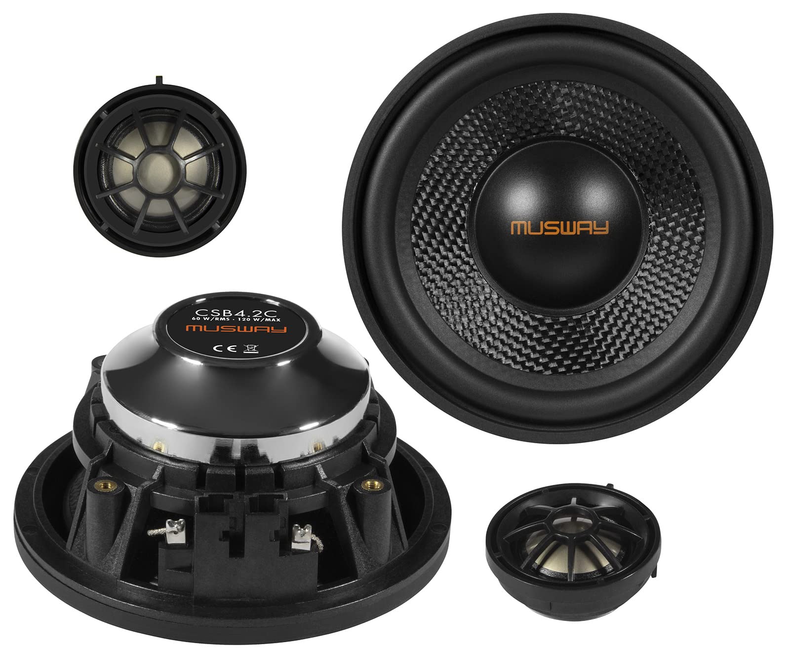 Musway CSB4.2C - Sistema de componentes de 2 vías de 10 cm para modelos BMW E/F/G