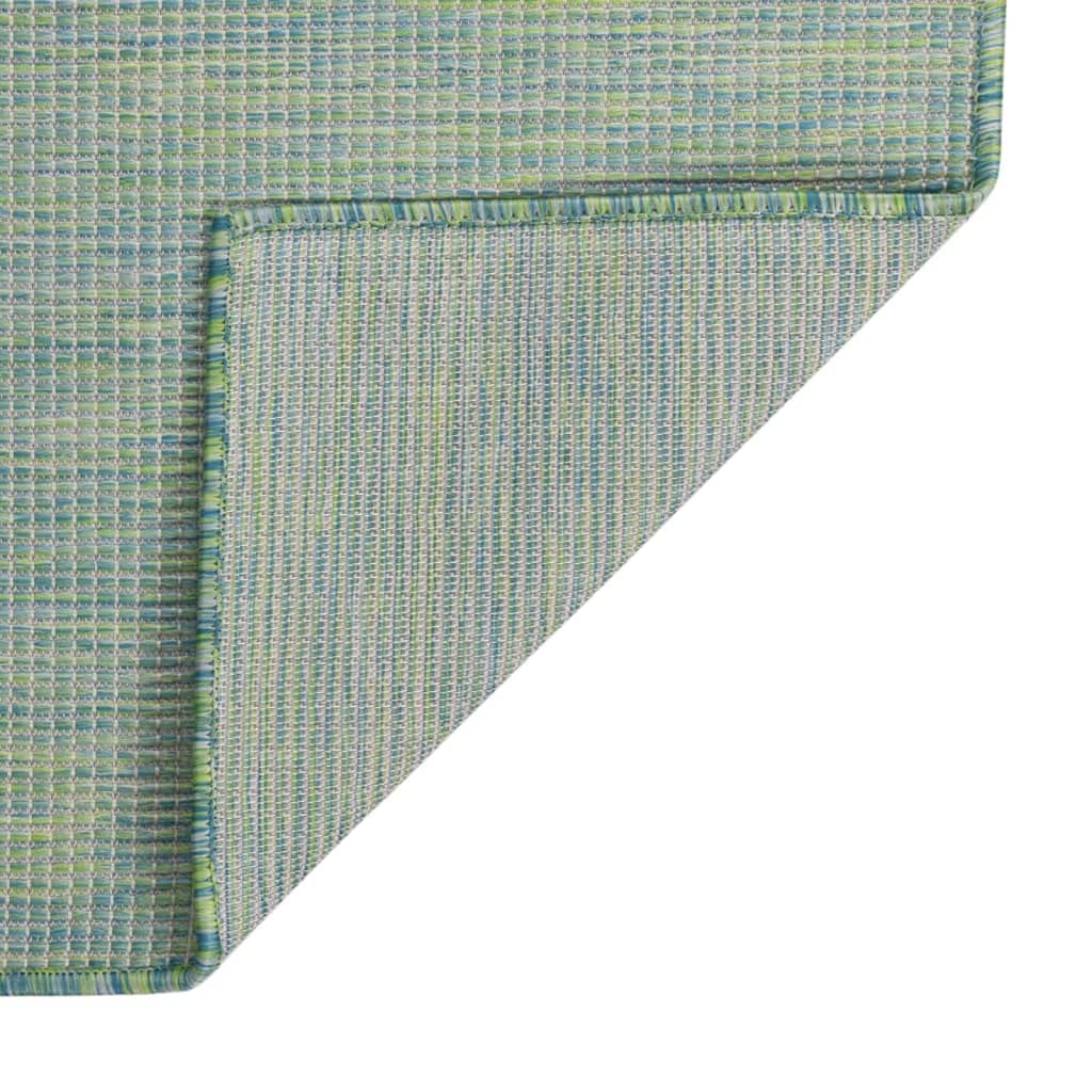 vidaXL Tappeto da Esterni a Tessitura Piatta 120x170 cm Turchese